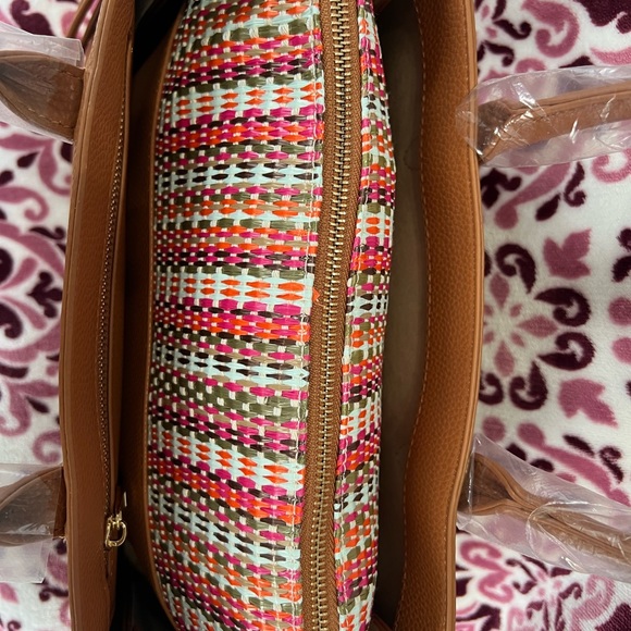 Brand new 2-in-1 Cognac Multi Out of Office Handbag - Picture 3 of 7